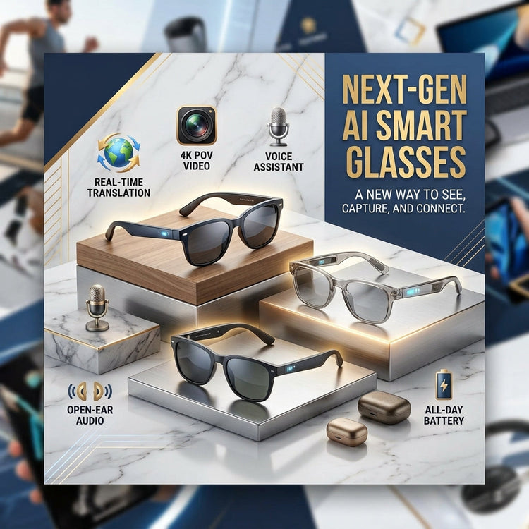 Next-Gen AI Smart Glasses | Real-Time Translation & Hands-Free Camera