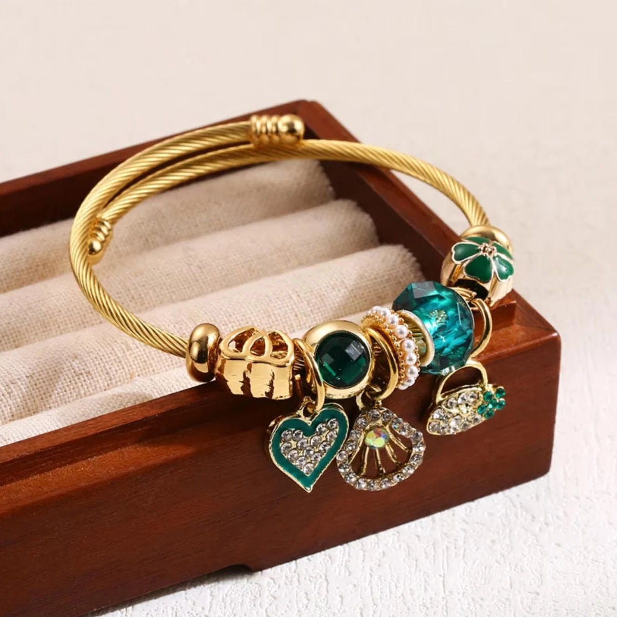 Elegant Women's Beaded Charm Bracelet | Multi-Element Fashion Jewelry for Parties, Festivals, Dates & Special Gift