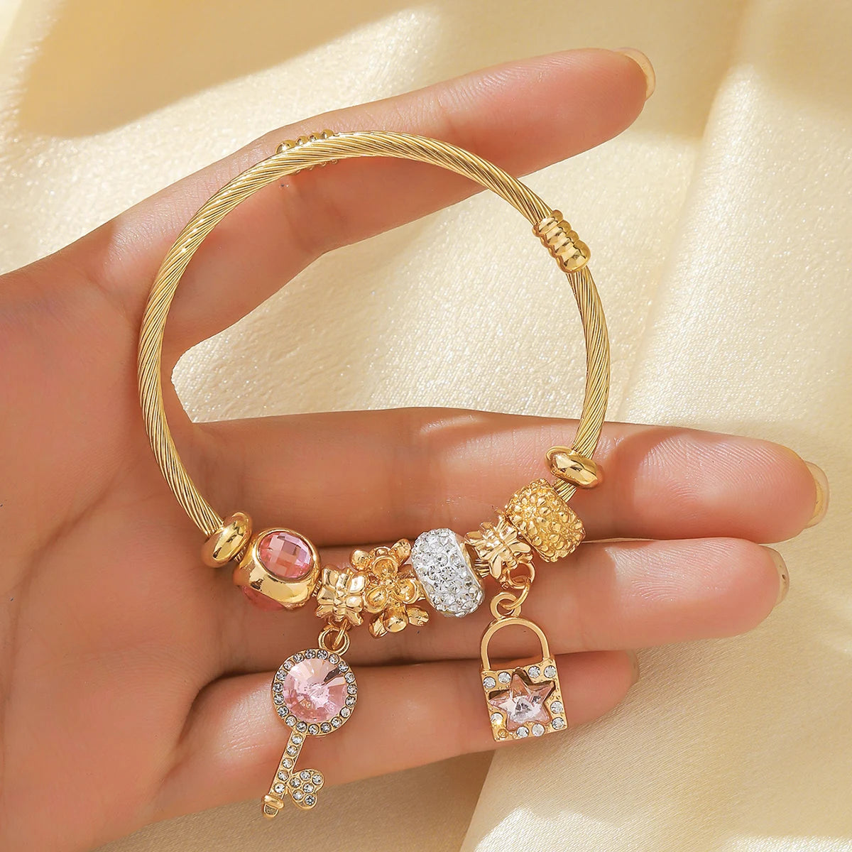 Elegant Women's Beaded Charm Bracelet | Multi-Element Fashion Jewelry for Parties, Festivals, Dates & Special Gift