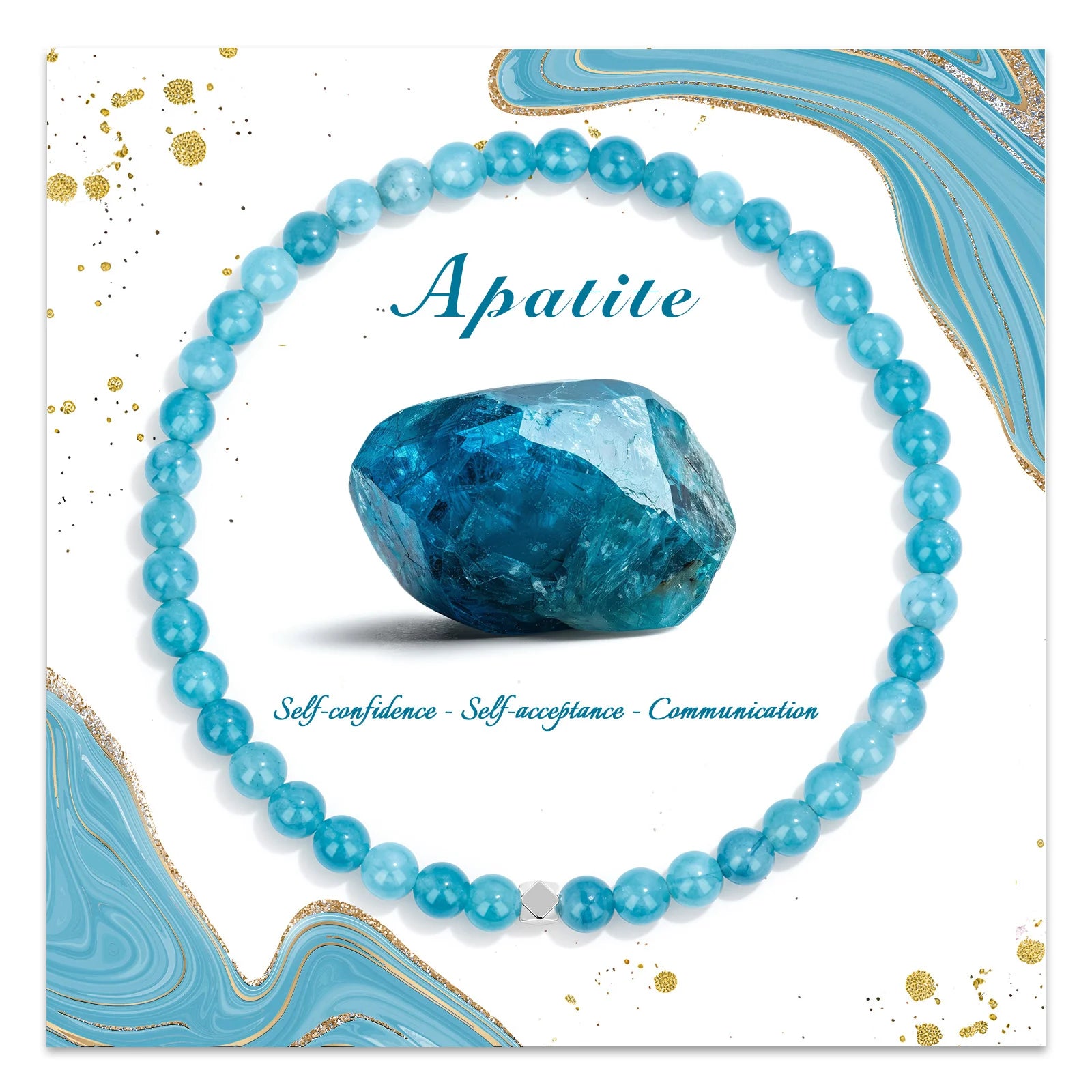 Natural Stone Bead Bracelet with Silver Spacer Charms – Green Jade, Indian Agate & Lapis Lazuli Gemstone Bracelet for Women & Men - The Iconic Marketplace