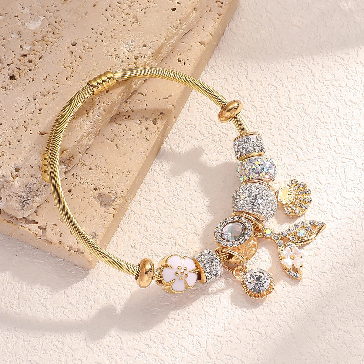 Elegant Women's Beaded Charm Bracelet | Multi-Element Fashion Jewelry for Parties, Festivals, Dates & Special Gift