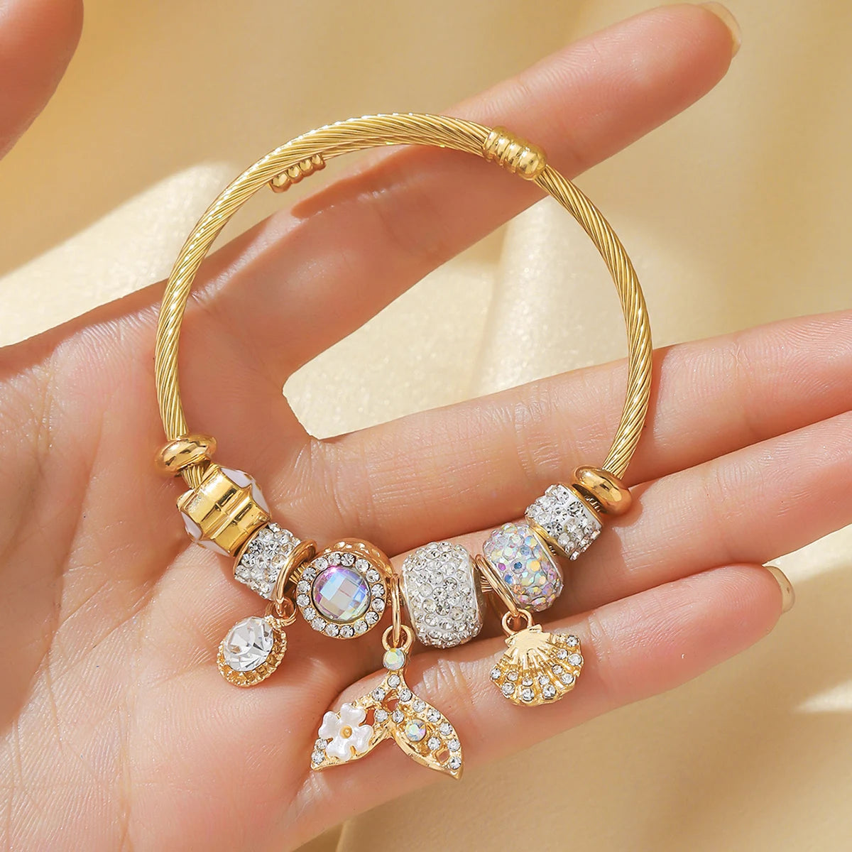 Elegant Women's Beaded Charm Bracelet | Multi-Element Fashion Jewelry for Parties, Festivals, Dates & Special Gift