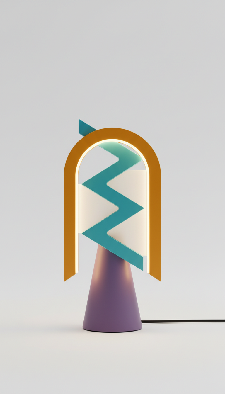 Sculptural LED table lamp